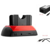 Boîtier Disque Dur Externe Everest HDC-385 2.5 & 3.5 Usb 2.0 IDE + SATA HDD + Station d'accueil pour lecteur de carte
