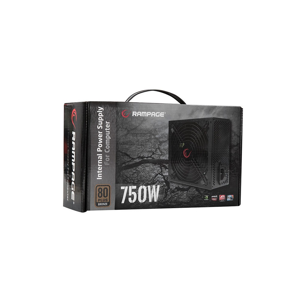 Boite Alimentation Rampage RMP-750-80PB / 750W / 80 Plus Bronze