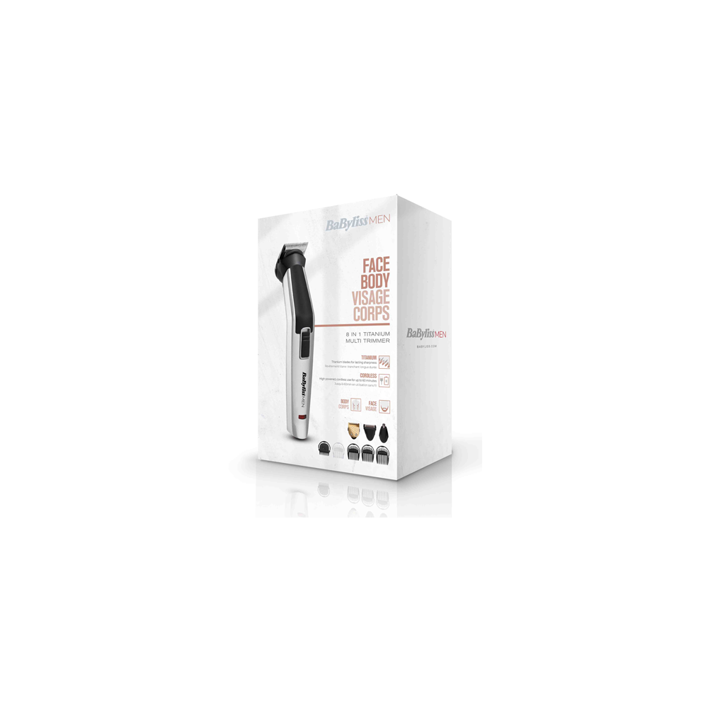 Tondeuse Multi-Usages Babyliss 8en1 MT726E / Titanium