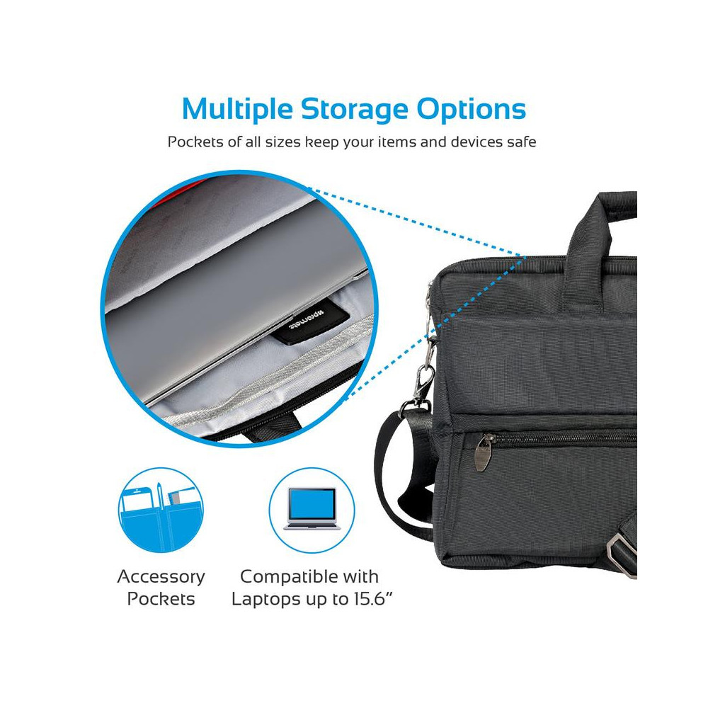 Sacoche Pour Ordinateur Portable Promate 15.6" / Noir
