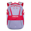 Sac à dos Rivacase 5225 20L / 15.6" / Gris & Rouge