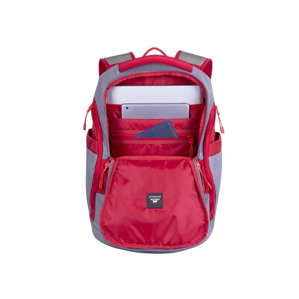 Sac à dos Rivacase 5225 20L / 15.6" / Gris & Rouge