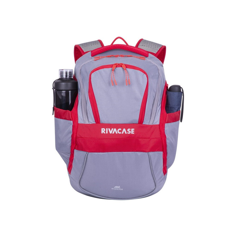 Sac à dos Rivacase 5225 20L / 15.6" / Gris & Rouge