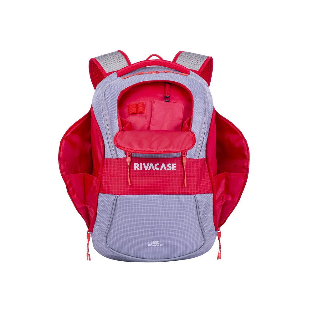 Sac à dos Rivacase 5225 20L / 15.6" / Gris & Rouge