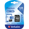 Carte mémoire Verbatim micro SDHC Class 10 avec Adaptateur / 128 Go