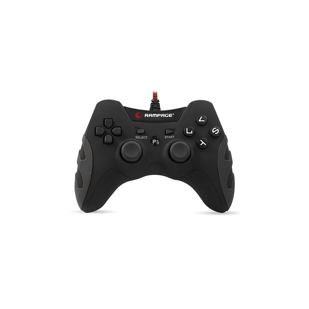 Manette Filaire Snopy Rampage SG-R218 Pour PS3 & PC / Noir