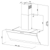 Hotte Design Focus 60 cm / Noir