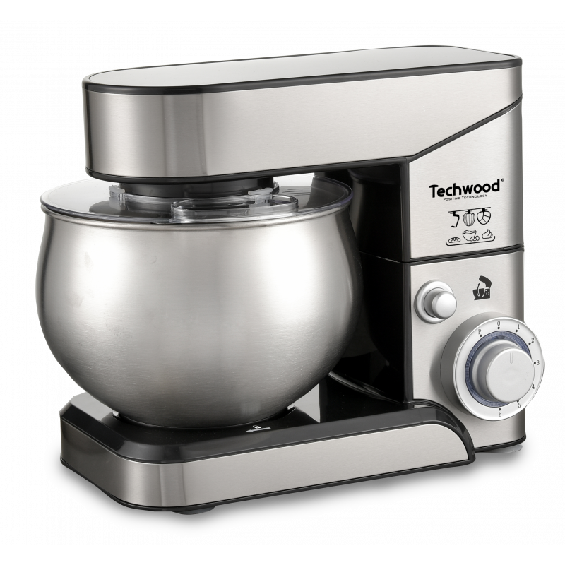 Procesador De Alimentos Robot De Cocina Techwood TRO-6856 - 800W, 1.5L, Acero Inoxidable, 2 Velocidades Pulse Mambo Cecotec