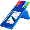 Box 6 Stylo à bille STAEDTLER Triplus chevalet 337 couleurs assorties
