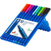 Box 10 Stylo à bille STAEDTLER Triplus chevalet 337 couleurs assorties
