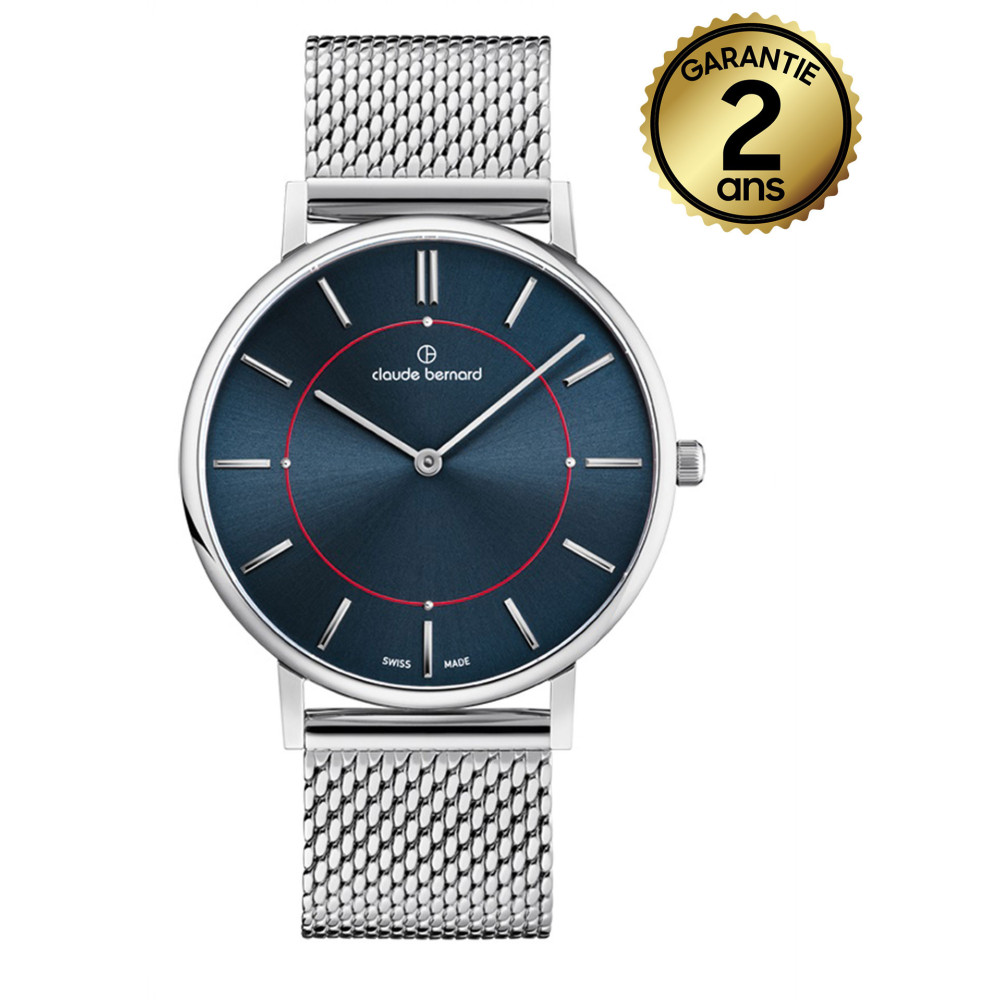 Montre Mixte Claude Bernard Slim line 20219 3M BUINRO