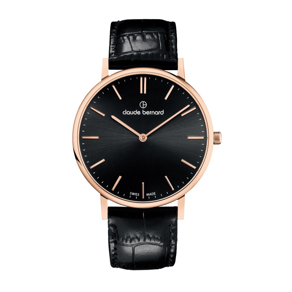 Montre Mixte Claude Bernard Slim line 20219 37RC NIR