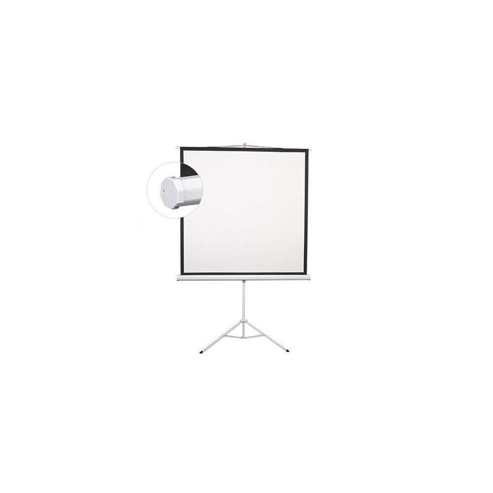 Ecran de projection sur support trépied SBox PSMT-112 / 200 x 200 cm