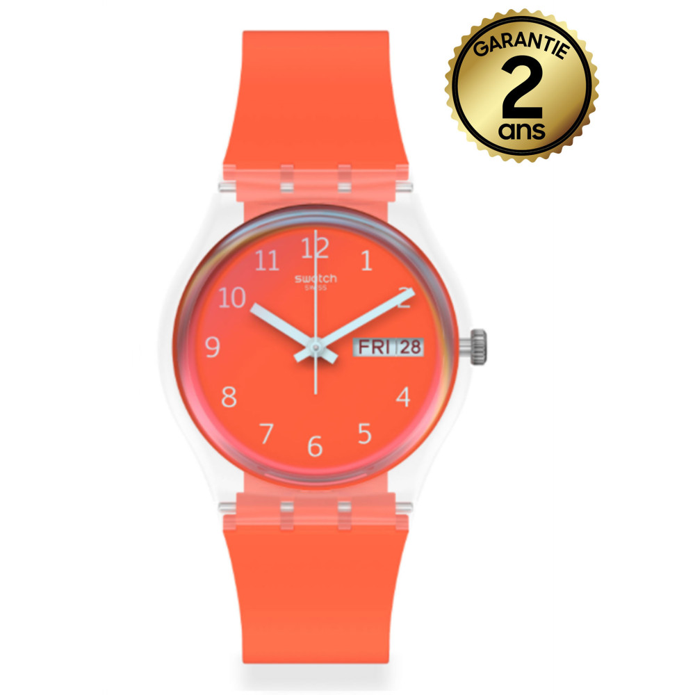 Montre Mixte Swatch RED AWAY GE722