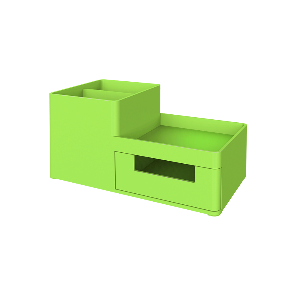 Organisateur de bureau 3 compartiments Deli EZ25150 / Vert