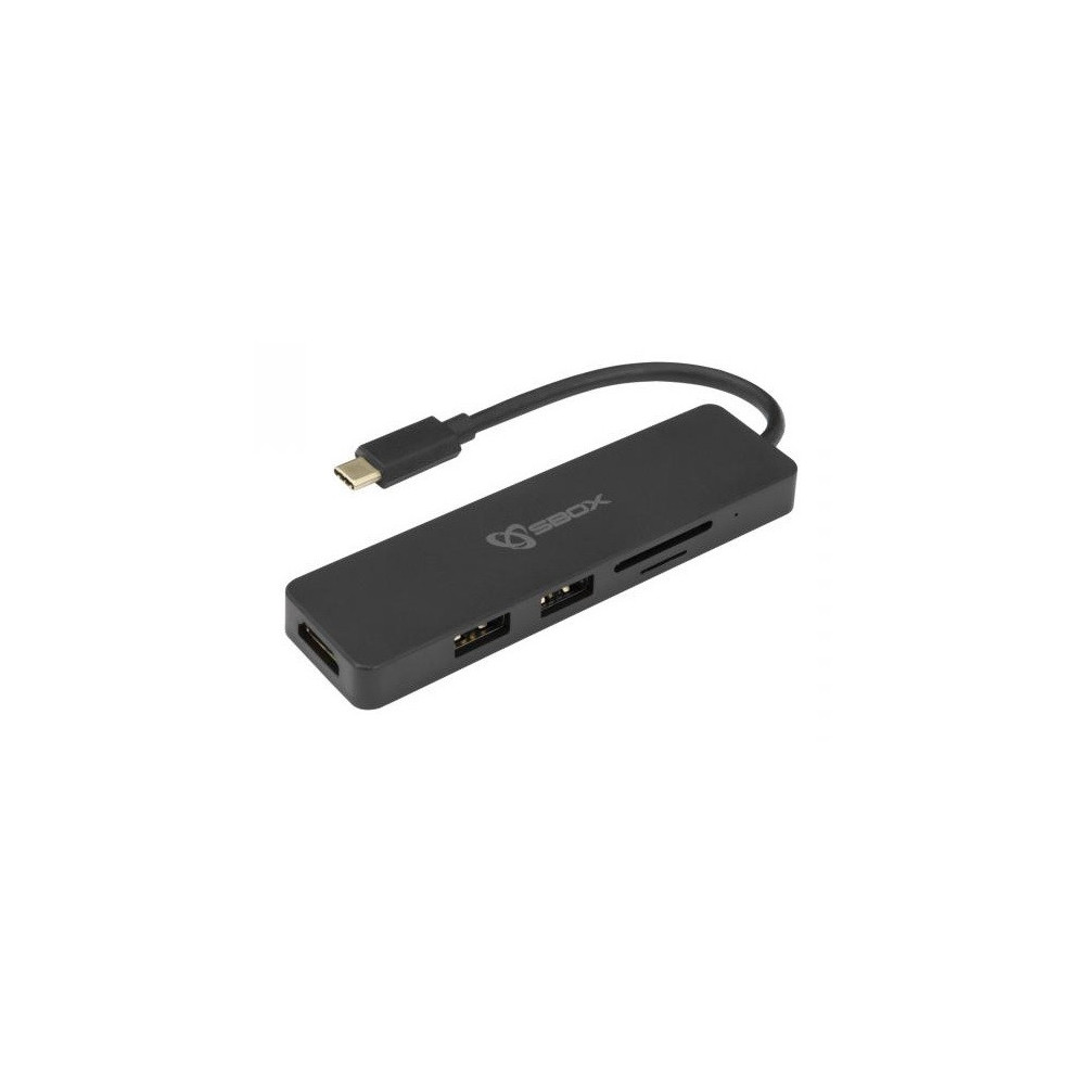 Adaptateur SBox Type C Vers HDMI, USB et Lecteur de cartes