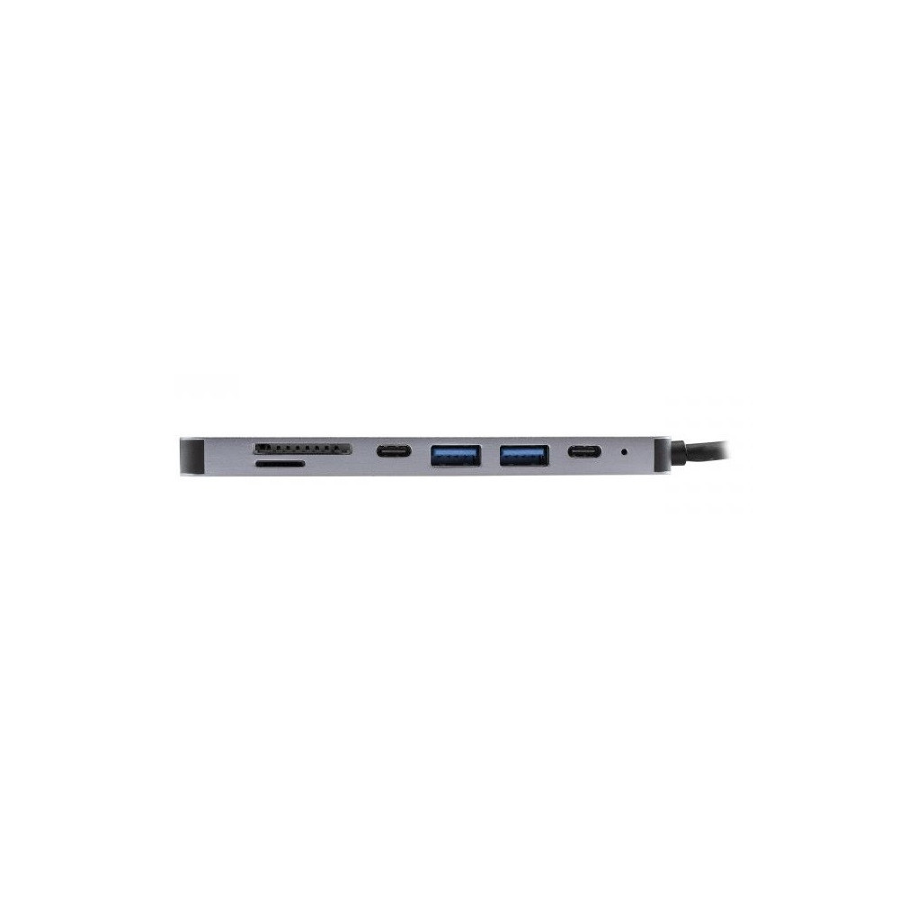 Adaptateur 7en1 SBox Type C Vers HDMI, USB et Lecteur de cartes