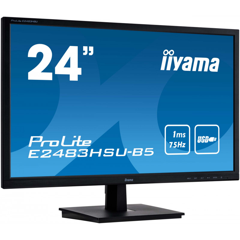 KOORUI Écran d'ordinateur de 24 Pouces IPS FHD 1080p LED 75 Hz