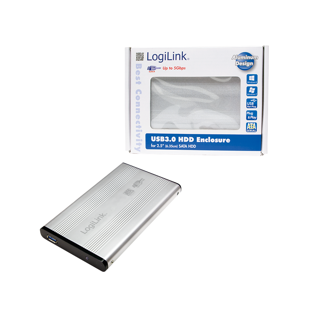 Boîtier pour disque dur externe Logilink SATA 2,5" / Usb 3.0