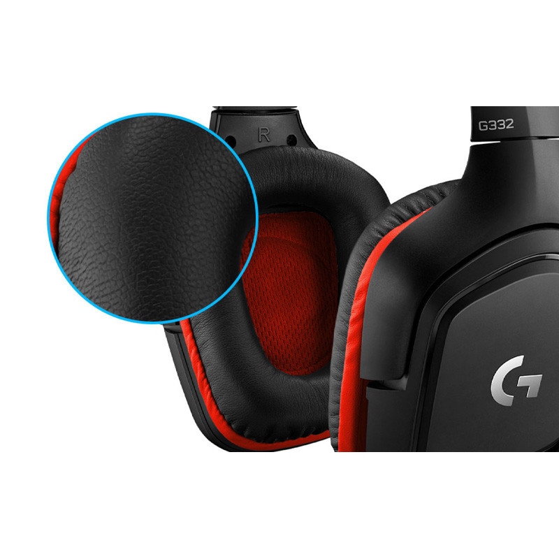 Casque Micro Gaming Logitech G332 / Noir & Rouge