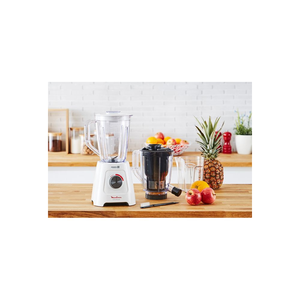 Blender Moulinex Blende force + Centrifugeuse LM42Q110 / 600W / Blanc