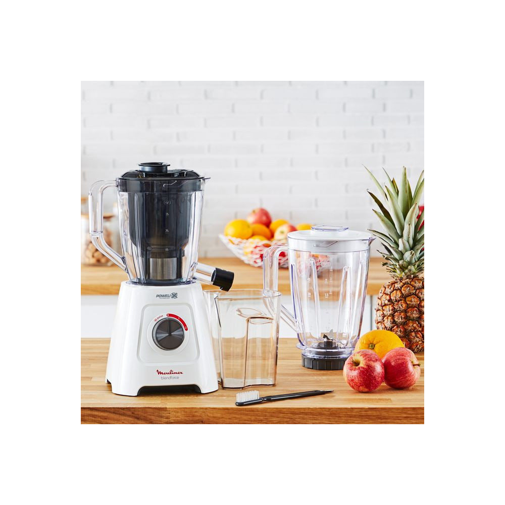 Blender Moulinex Blende force + Centrifugeuse LM42Q110 / 600W / Blanc