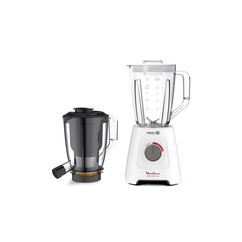 Blender Moulinex Blende force + Centrifugeuse LM42Q110 / 600W / Blanc