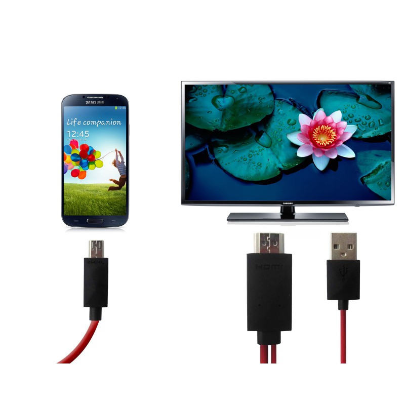 Vente ADAPTATEUR HDTV MICRO USB / MHL VERS HDMI à bas prix