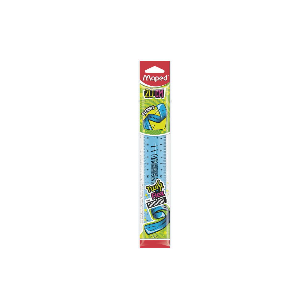 Règle plate TWIST'N FLEX ASS MAPED 20 cm
