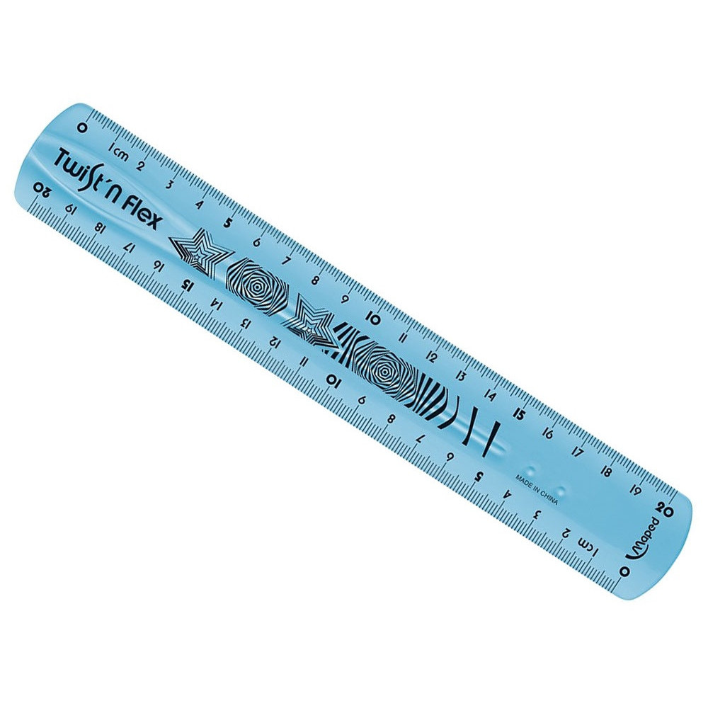 Règle plate TWIST'N FLEX ASS MAPED 20 cm