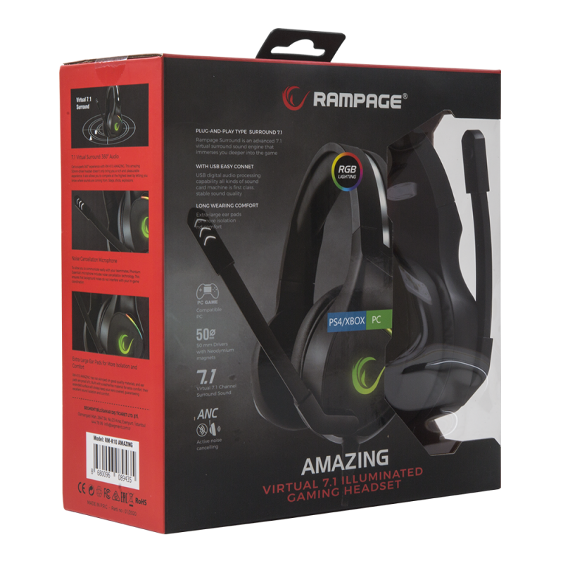 CASQUE GAMING I-BOX X10 AVEC MICRO, USB 7.1