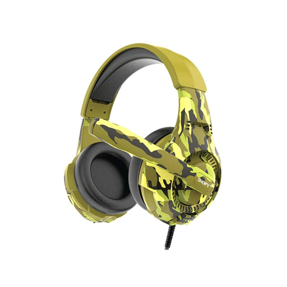 Casque Micro Gaming Snopy GameTime Camouflage SN-8800