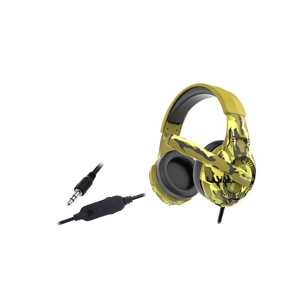 Casque Micro Gaming Snopy GameTime Camouflage SN-8800