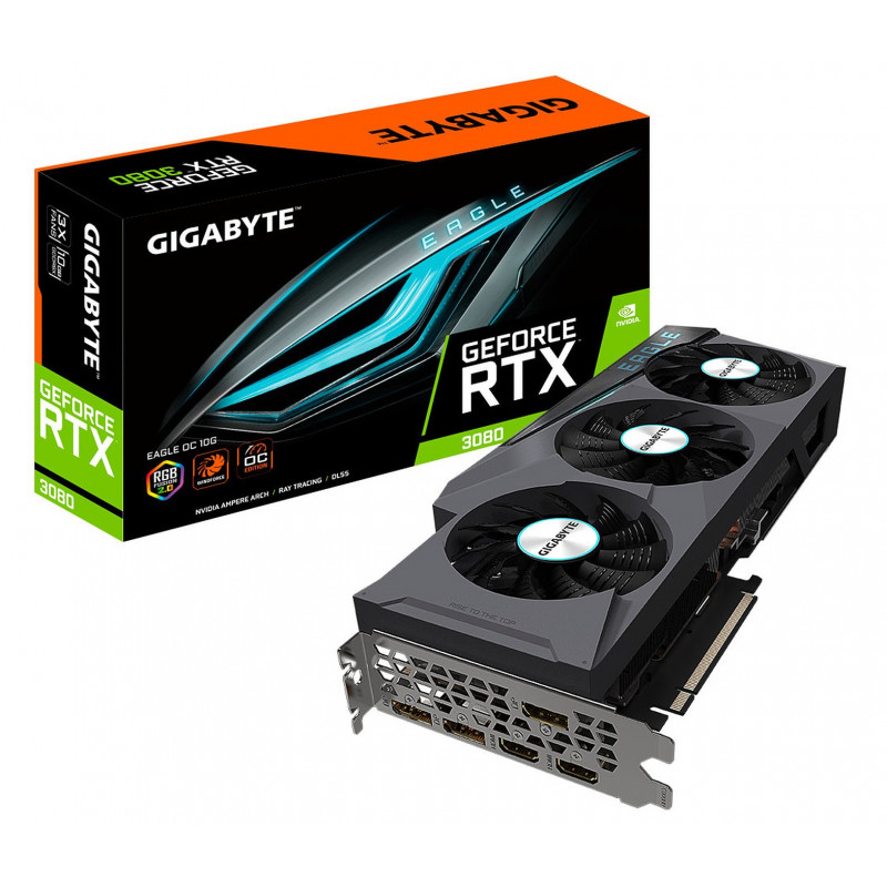 Carte Graphique Gigabyte GeForce RTX 3080 Eagle OC - 10G GDDR6X