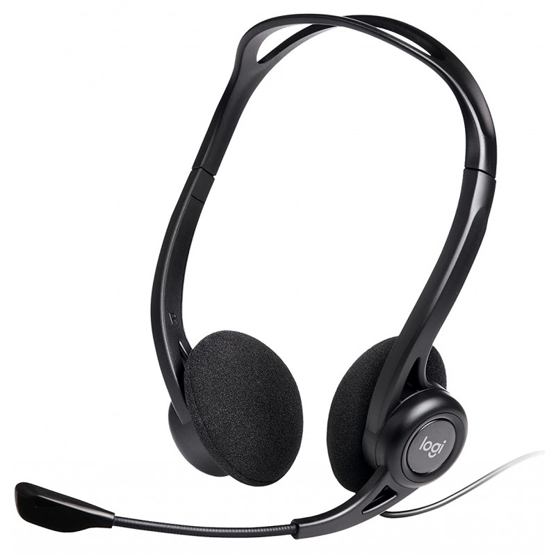 Casque Micro Logitech Pc Usb Headset Noir