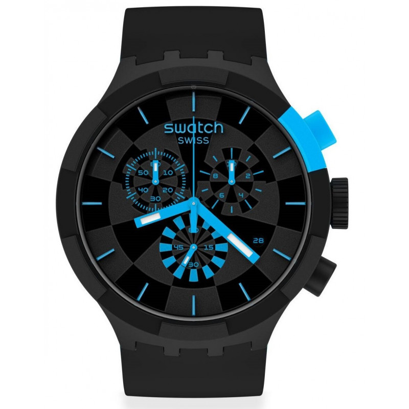 Montre Pour homme Swatch CHECKPOINT BLUE SB02B401