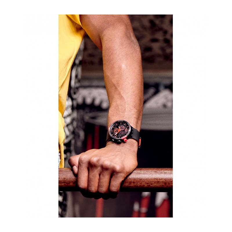 Montre Mixte Swatch CHECKPOINT RED SB02B402