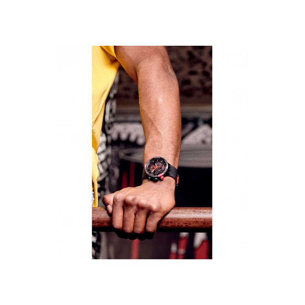 Montre Mixte Swatch CHECKPOINT RED SB02B402