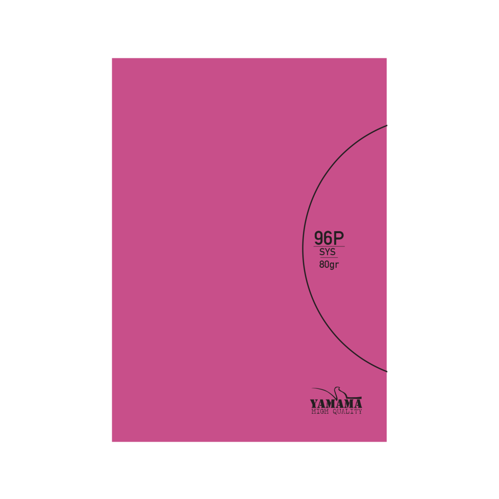 Carnet Piqué Yamama 96P (11x17) Couv Plast Uni 70G