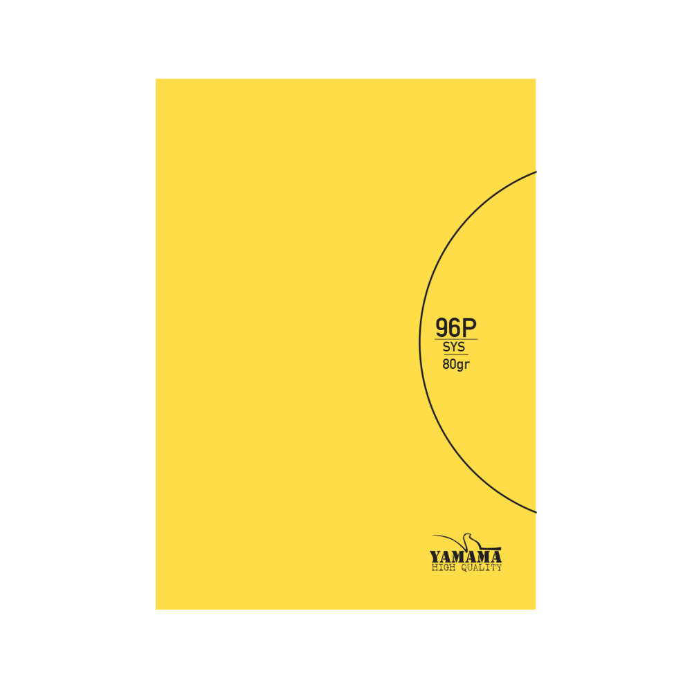 Carnet Piqué Yamama 96P (11x17) Couv Plast Uni 70G