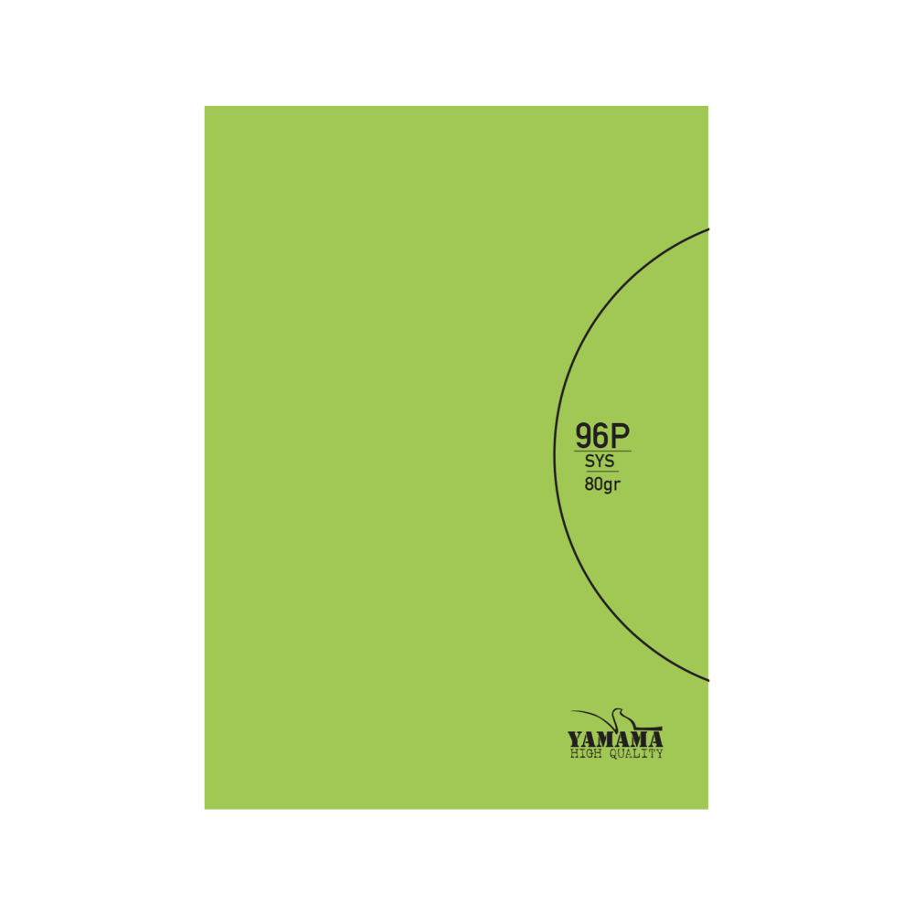 Carnet Piqué Yamama 96P (11x17) Couv Plast Uni 70G