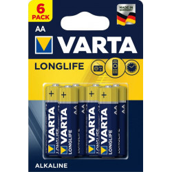 Varta Piles rechargeables - 2100 mah / 1,2 v carte de 4 lr6 / aa pas cher 