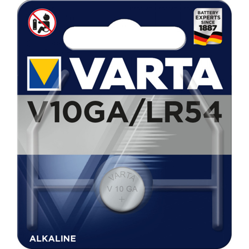 Pile alcaline Lithium Varta V10GA-LR54 1.5V 50 Mah
