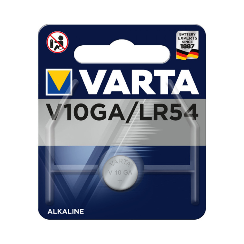 Pile alcaline Lithium Varta V10GA-LR54 1.5V 50 Mah