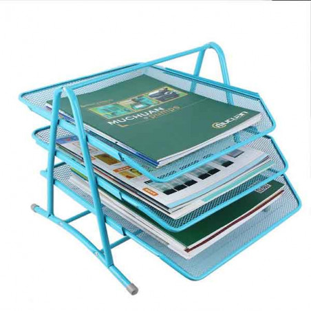 Corbeille à Courrier 4 Étages LDXDRU - Organiseur A4 Empilable, Blanc, Pour Bureau Ou Maison