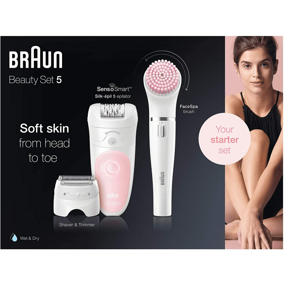 Epilateur Braun Silk-épil Beauty Set 5 5-875 Wet & Dry