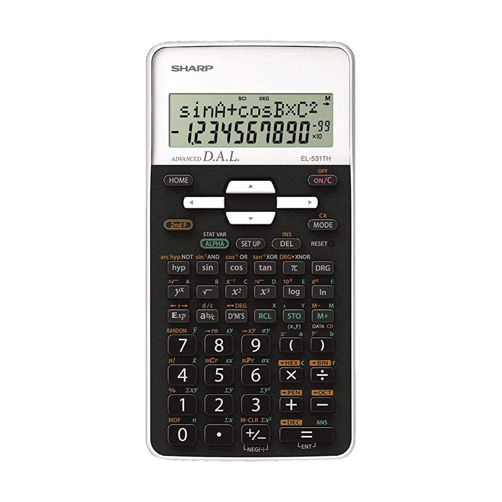 Calculatrice Scientifique Sharp EL-531TH / Noir et Blanc