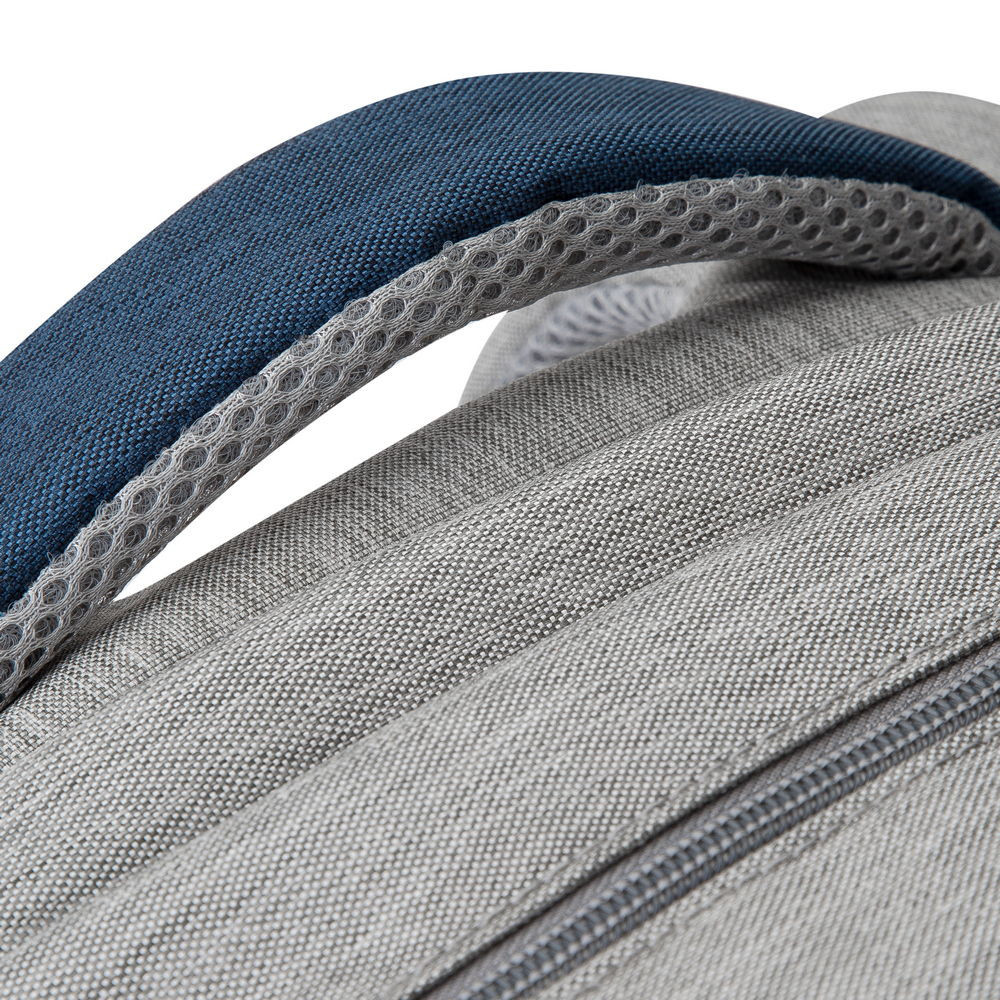 Sac à dos antivol pour pc portable 17.3" RivaCase 7567 / Gris et Bleu