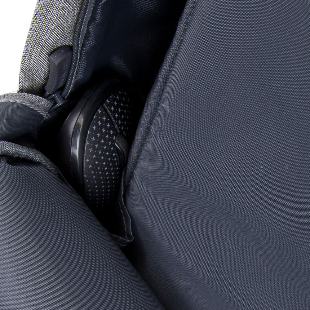 Sac à dos antivol pour pc portable 17.3" RivaCase 7567 / Gris et Bleu