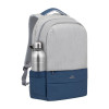 Sac à dos antivol pour pc portable 17.3" RivaCase 7567 / Gris et Bleu